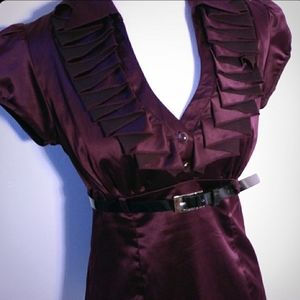 Dressy Silk Blouse & Belt